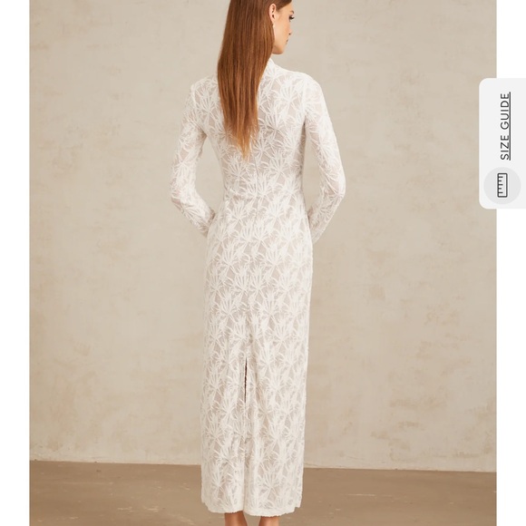 Elegant White Lace Dress - Picture 2 of 6